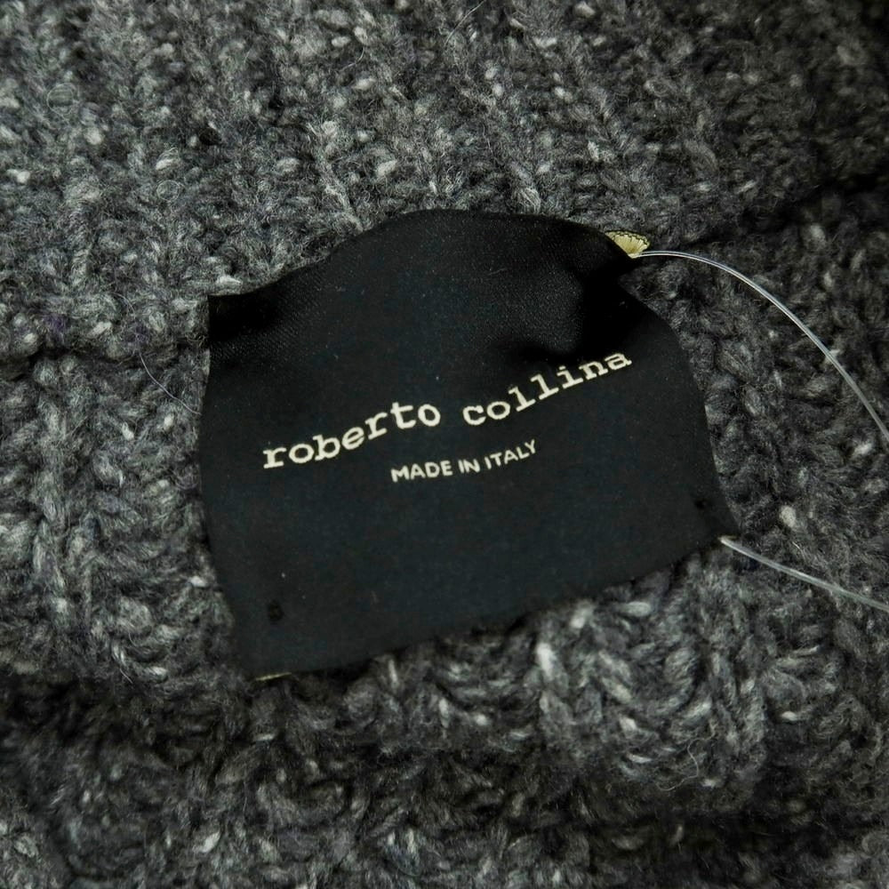 【中古】ロベルトコリーナ ROBERTO COLLINA ローゲージ カーディガン グレー【 48 】【 状態ランクB 】【 メンズ 】