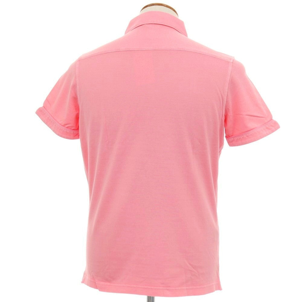 【中古】ボッジ BOGGI コットン 鹿の子 半袖ポロシャツ ピンク【サイズM】【 状態ランクB 】【 メンズ 】