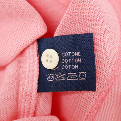 【中古】ボッジ BOGGI コットン 鹿の子 半袖ポロシャツ ピンク【サイズM】【 状態ランクB 】【 メンズ 】