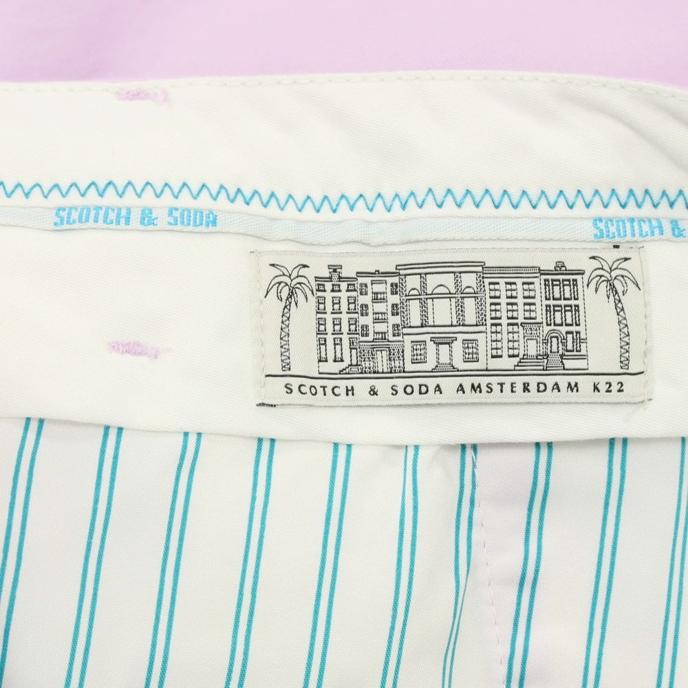 【中古】スコッチアンドソーダ SCOTCH &amp; SODA STUART ストレッチ コットン ショートパンツ ライトピンクパープル【サイズ31】【 状態ランクB 】【 メンズ 】