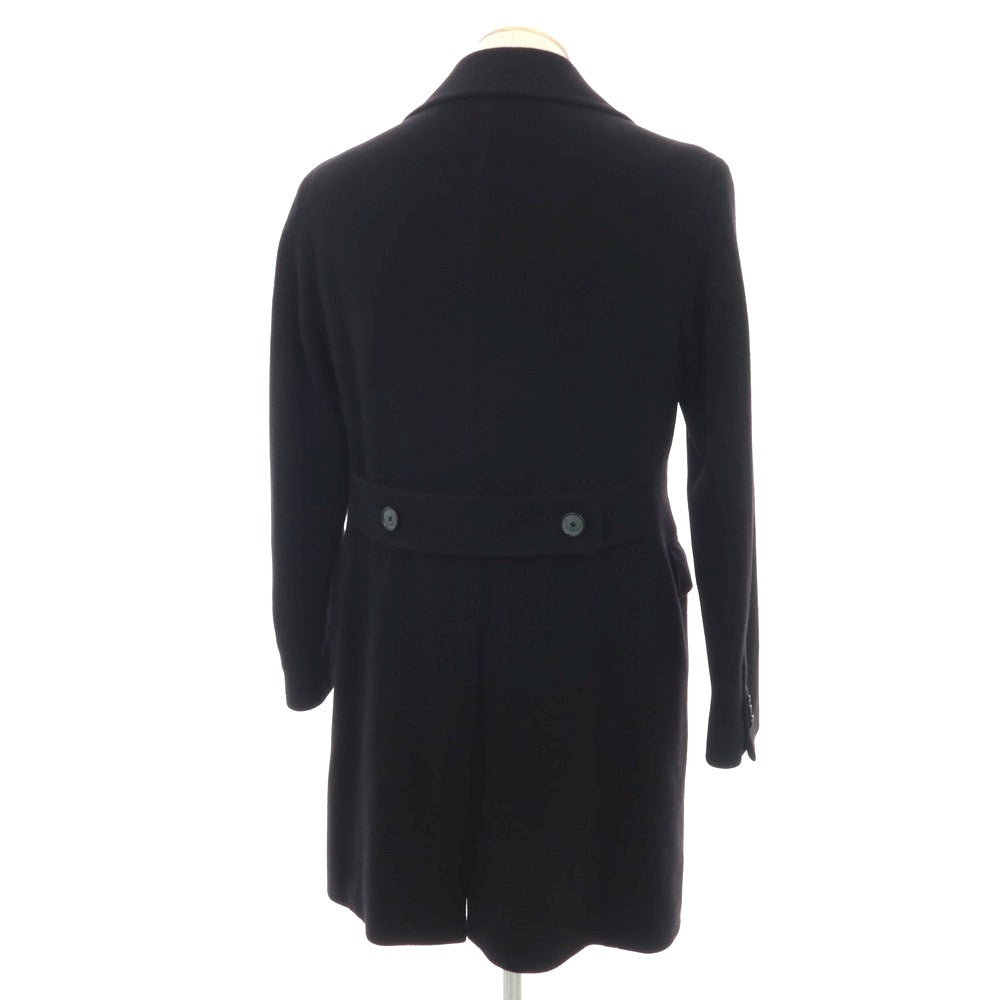 【中古】タリアトーレ TAGLIATORE ウールカシミヤ ダブルブレストコート ブラック【 44 】【 状態ランクC 】【 メンズ 】