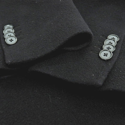 【中古】タリアトーレ TAGLIATORE ウールカシミヤ ダブルブレストコート ブラック【 44 】【 状態ランクC 】【 メンズ 】