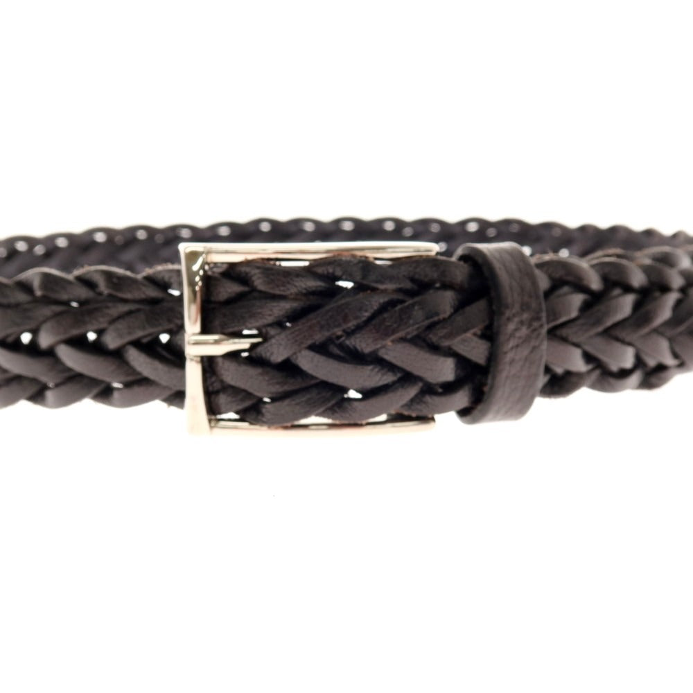 【中古】サドラーズ Saddlers レザー メッシュベルト ブラック【 80/95 】【 状態ランクB 】【 メンズ 】