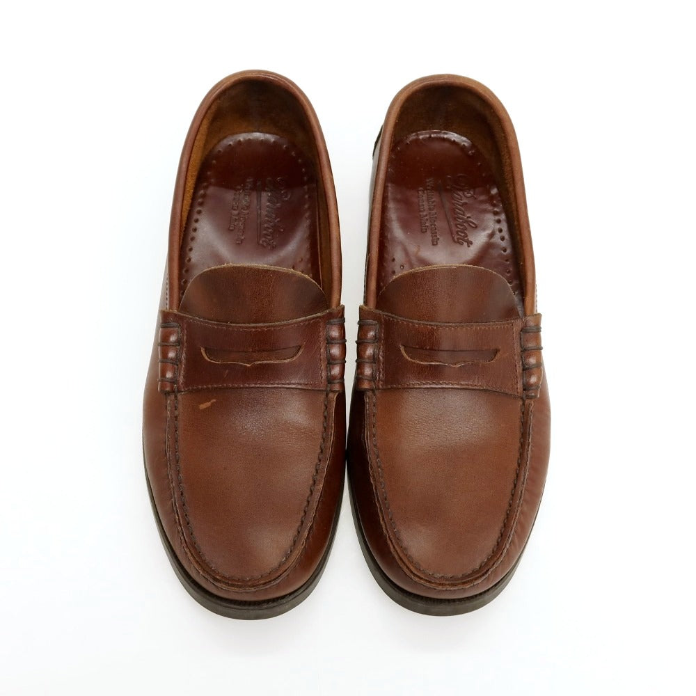 【中古】パラブーツ Paraboot CORAUX ローファー ブラウン【サイズ6 1/2】【 状態ランクC 】【 メンズ 】