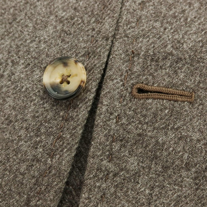 【中古】イザイア ISAIA ウールコットンカシミヤ 2B テーラードジャケット グレイッシュブラウン【 50 】【 状態ランクB 】【 メンズ 】