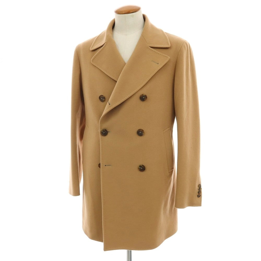 【中古】タリアトーレ TAGLIATORE ウール ダブルブレストコート キャメル系【 48 】【 状態ランクB 】【 メンズ 】