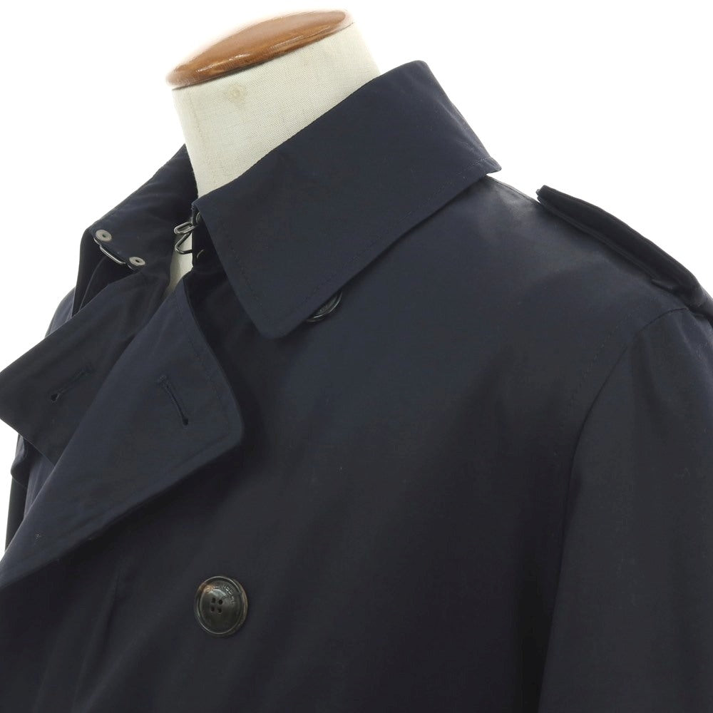 【中古】グレンフェル GRENFELL コットン トレンチコート ネイビー【 40 】【 状態ランクB 】【 メンズ 】