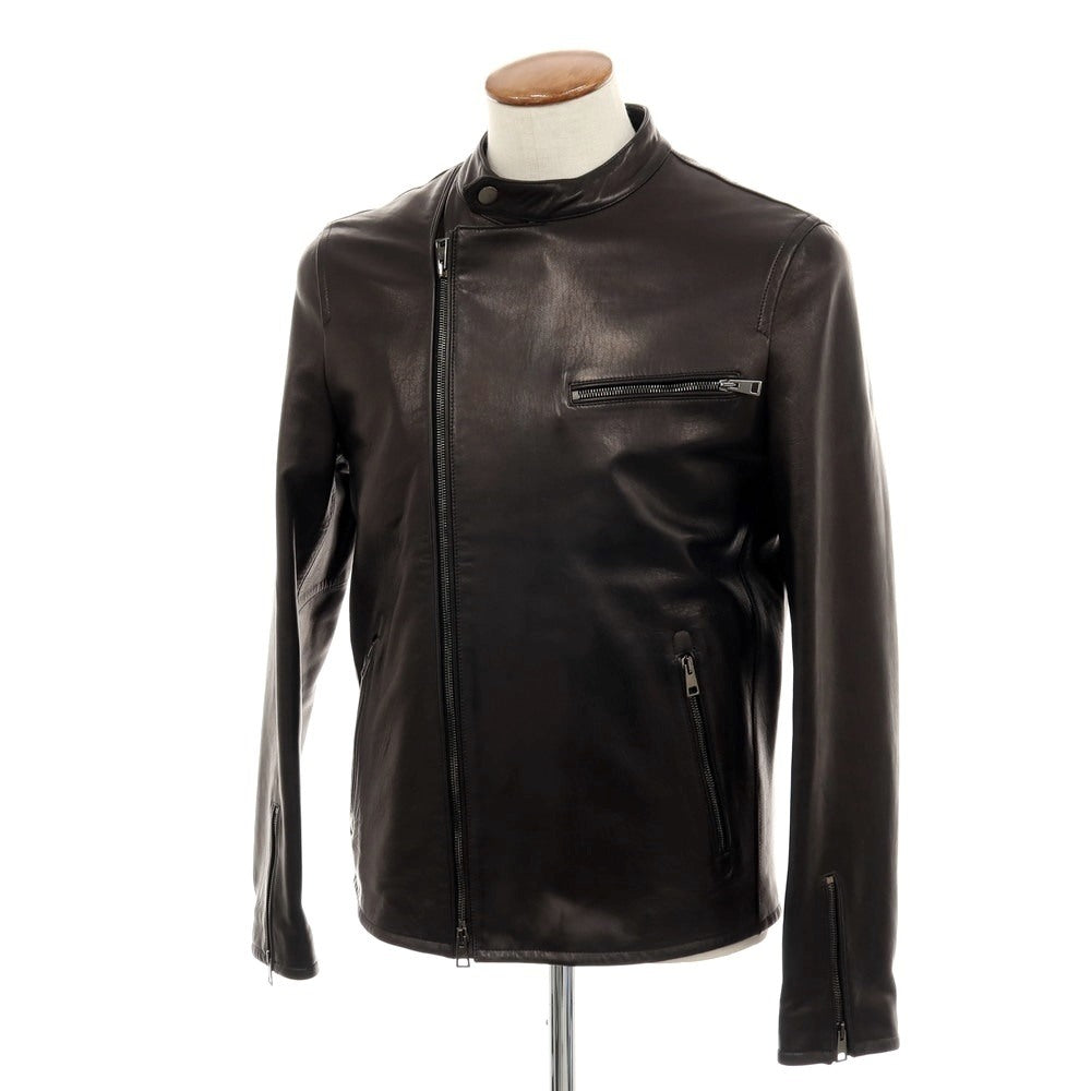 【中古】モレック MOLEC ラムレザー ライダースジャケット ブラック【 サイズ48 】【 状態ランクB 】【 メンズ 】 [APD]