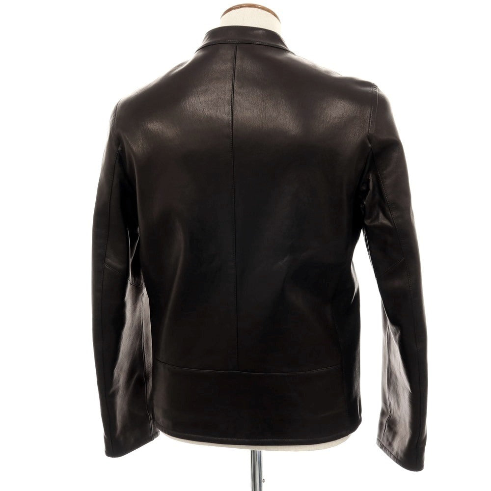 【中古】モレック MOLEC ラムレザー ライダースジャケット ブラック【 サイズ48 】【 状態ランクB 】【 メンズ 】 [APD]