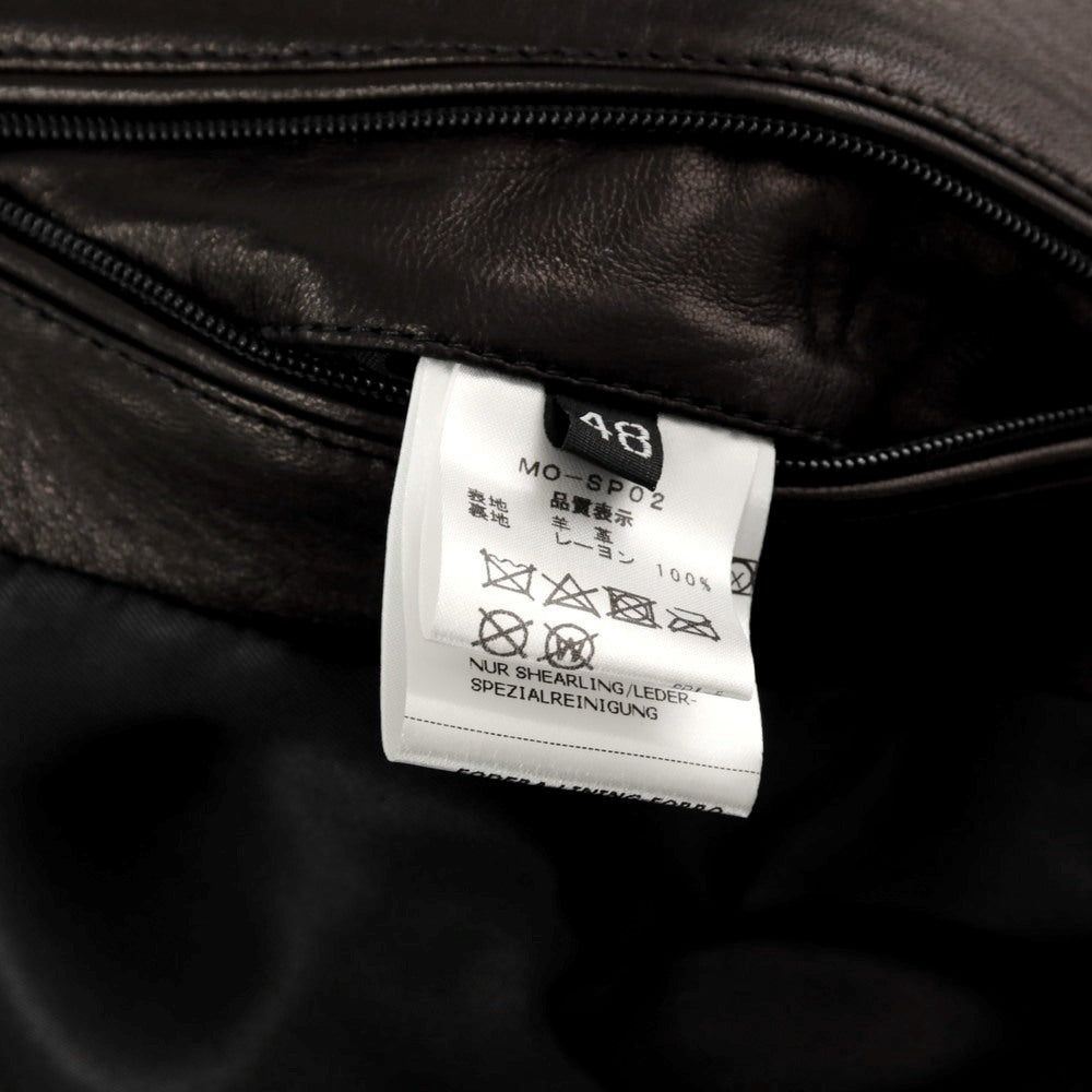 【中古】モレック MOLEC ラムレザー ライダースジャケット ブラック【 48 】【 状態ランクB 】【 メンズ 】