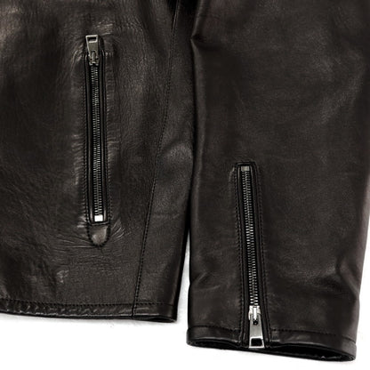 【中古】モレック MOLEC ラムレザー ライダースジャケット ブラック【 48 】【 状態ランクB 】【 メンズ 】