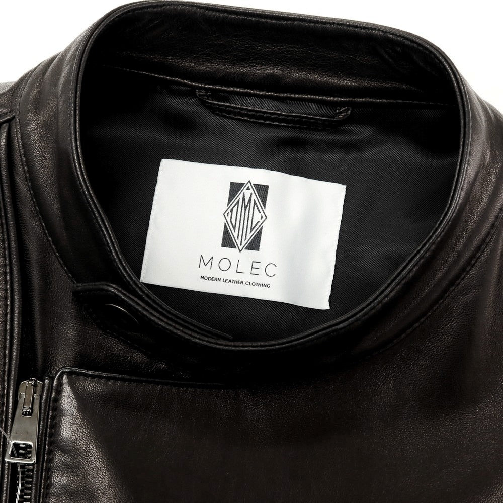 【中古】モレック MOLEC ラムレザー ライダースジャケット ブラック【 48 】【 状態ランクB 】【 メンズ 】