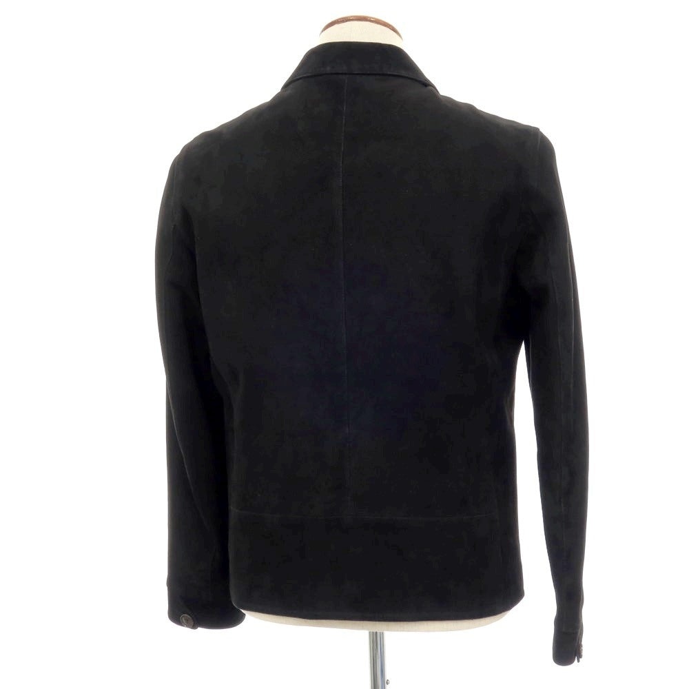 【中古】モレック MOLEC ラムスエード ダブルジップ レザーブルゾン ブラック【 48 】【 状態ランクB 】【 メンズ 】