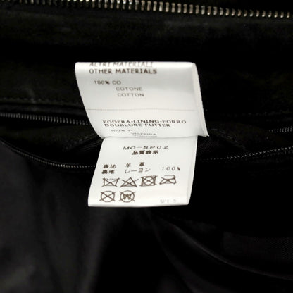 【中古】モレック MOLEC ラムスエード ダブルジップ レザーブルゾン ブラック【 48 】【 状態ランクB 】【 メンズ 】