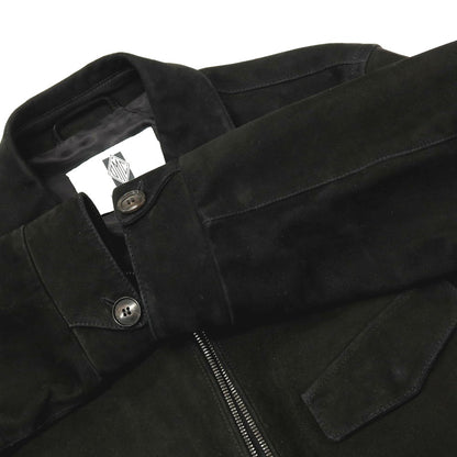 【中古】モレック MOLEC ラムスエード ダブルジップ レザーブルゾン ブラック【 48 】【 状態ランクB 】【 メンズ 】