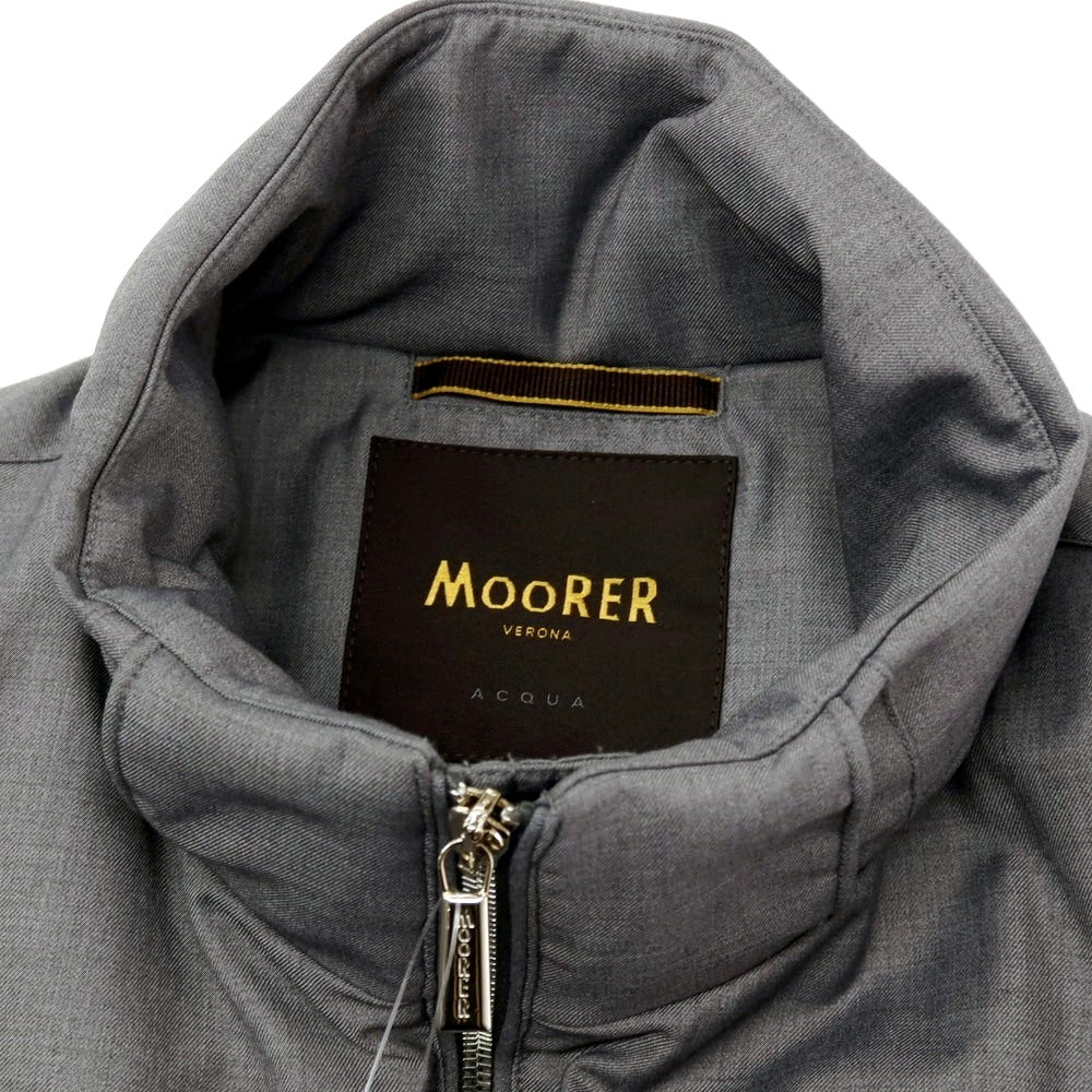 【中古】ムーレー MOORER ALBINI-PUM ポリエステルレーヨン ダブルジップ ダウンジャケット グレー【 48 】【 状態ランクA 】【 メンズ 】