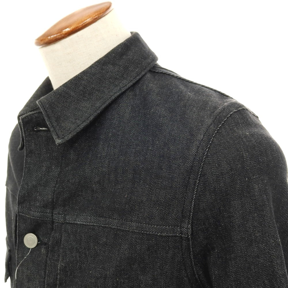 【中古】クロスクローゼット crossclothet ストレッチ コットン デニムジャケット ブラック【 2 】【 状態ランクC 】【 メンズ 】