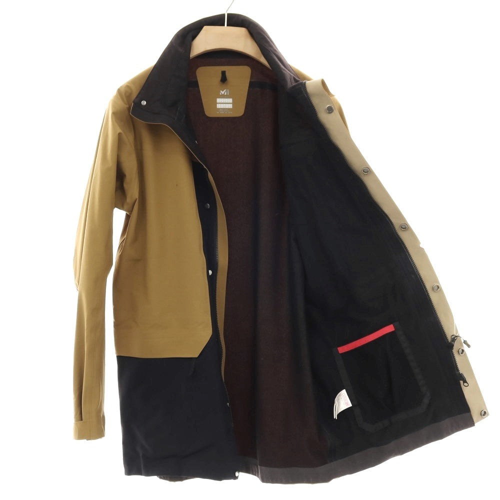 【中古】ミレー MILLET ナイロン スタンドカラー シェルジャケット ブラウン【 サイズＬ 】【 状態ランクC 】【 メンズ 】 [APD]