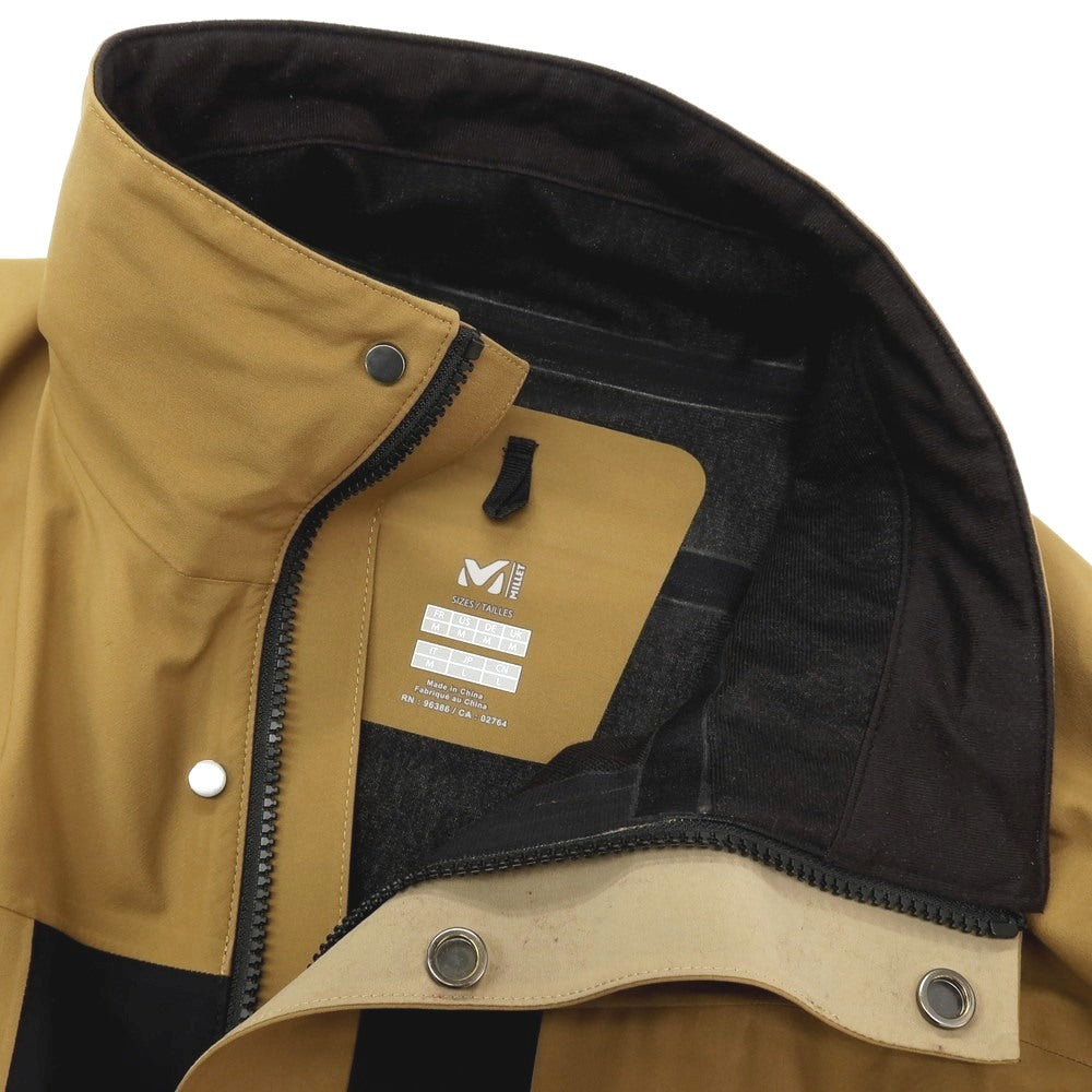 【中古】ミレー MILLET ナイロン スタンドカラー シェルジャケット ブラウン【 サイズＬ 】【 状態ランクC 】【 メンズ 】 [APD]
