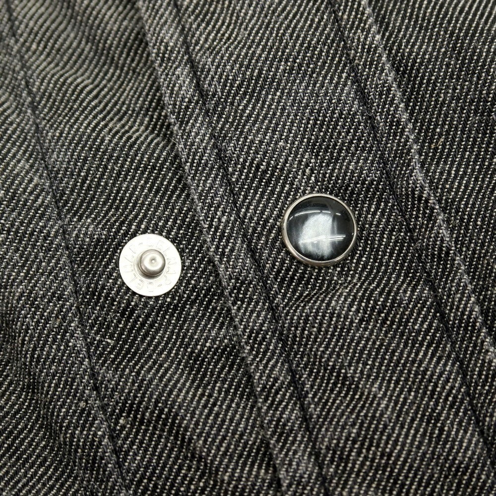 【中古】イカイ YCHAI コットンリネン デニム ウエスタンシャツ グレー【 L 】【 状態ランクB 】【 メンズ 】