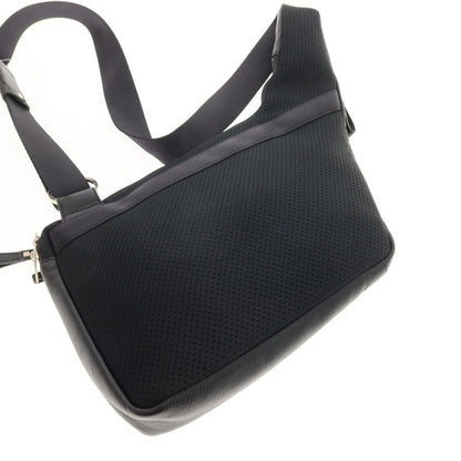 【中古】フジタカ FUJITAKA レザー ショルダーバッグ ブラックxレッド【 状態ランクA 】【 メンズ 】