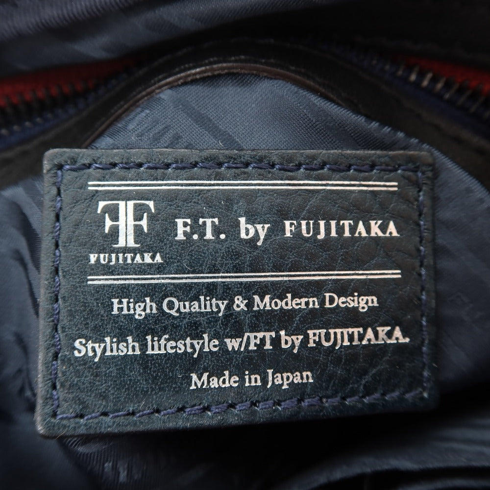 【中古】フジタカ FUJITAKA レザー ショルダーバッグ ブラックxレッド【 状態ランクA 】【 メンズ 】