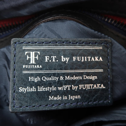 【中古】フジタカ FUJITAKA レザー ショルダーバッグ ブラックxレッド【 状態ランクA 】【 メンズ 】