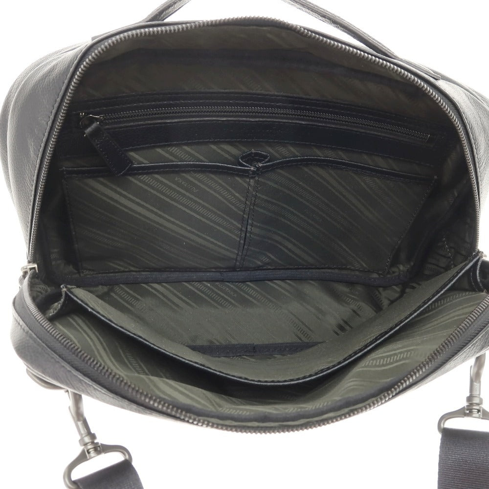 【中古】フジタカ FUJITAKA レザー 2way ショルダーバッグ ブラック【 状態ランクA 】【 メンズ 】