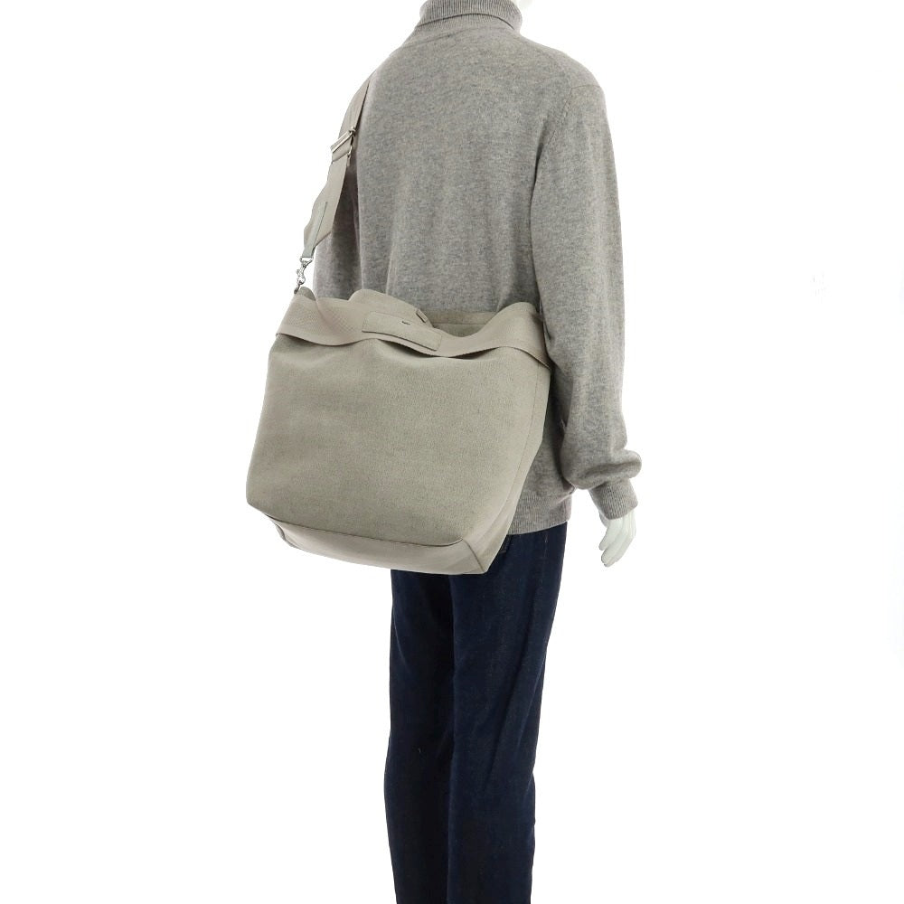 【中古】ザッツ zattu 2way マイクロファイバースエード ショルダーバッグ グレージュ【 状態ランクC 】【 メンズ 】
