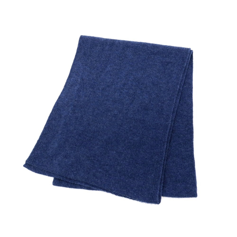 【中古】ユーティーオー UTO カシミヤ ニットマフラー ネイビーブルー【 状態ランクB 】【 メンズ 】 [APD]