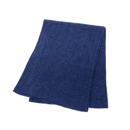 【中古】ユーティーオー UTO カシミヤ ニットマフラー ネイビーブルー【 状態ランクB 】【 メンズ 】