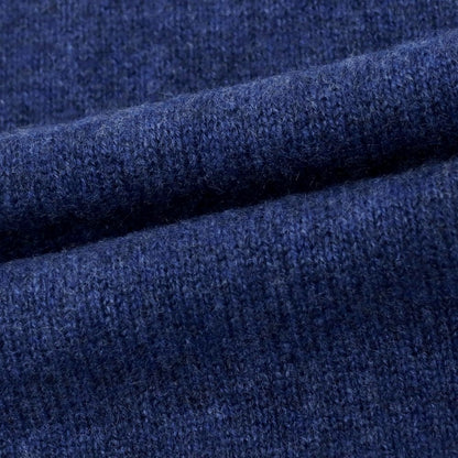 【中古】ユーティーオー UTO カシミヤ ニットマフラー ネイビーブルー【 状態ランクB 】【 メンズ 】