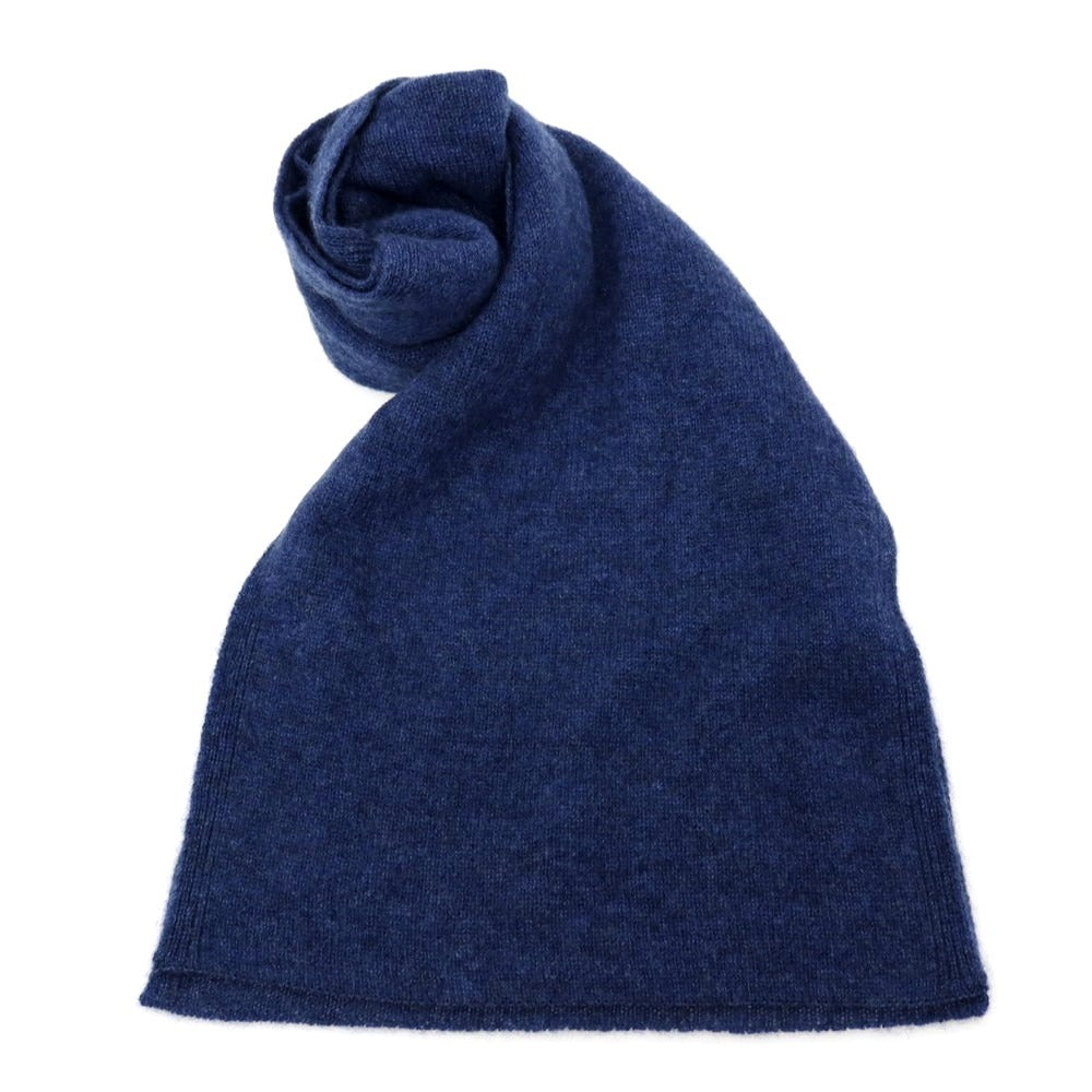 【中古】ユーティーオー UTO カシミヤ ニットマフラー ネイビーブルー【 状態ランクB 】【 メンズ 】 [APD]