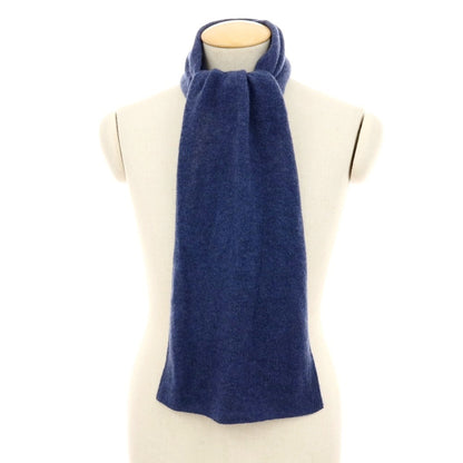 【中古】ユーティーオー UTO カシミヤ ニットマフラー ネイビーブルー【 状態ランクB 】【 メンズ 】