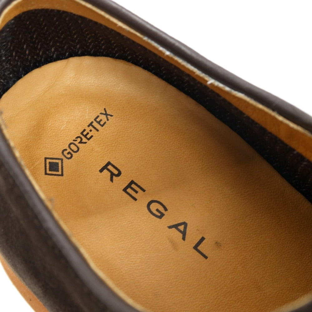 【中古】リーガル REGAL GORE-TEX スエード ドレスシューズ ブラウン【サイズ26.5】【 状態ランクB 】【 メンズ 】