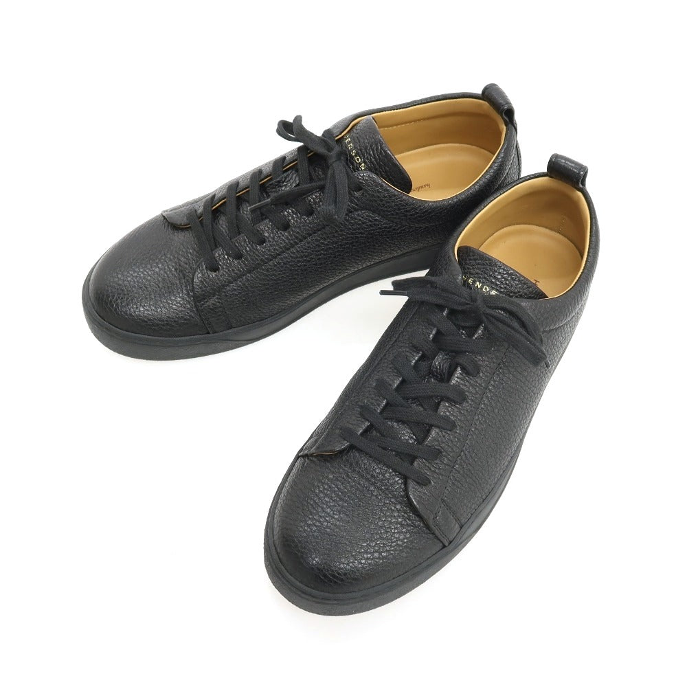 【中古】ヘンダーソン ブラッコ HENDERSON BARACCO グレインレザー スニーカー ブラック【サイズ42】【 状態ランクB 】【 メンズ 】