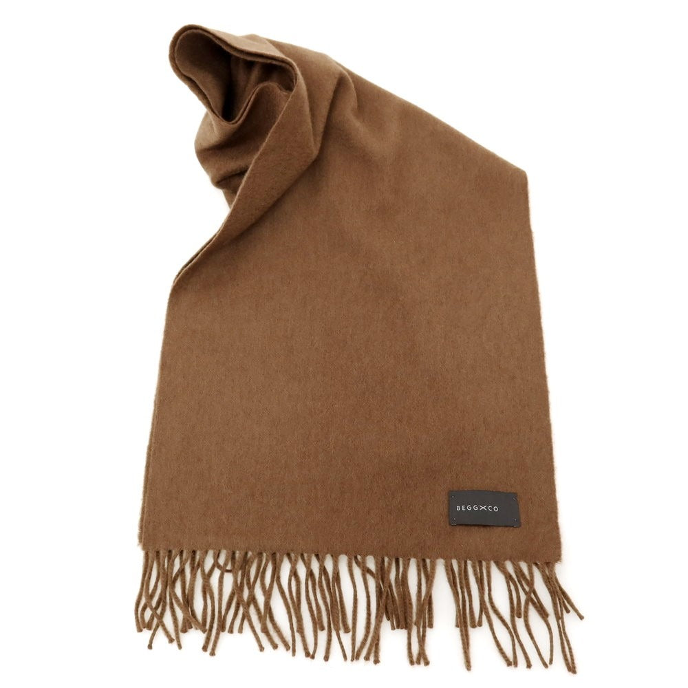 【中古】ベグアンドコー BEGG&amp;CO カシミヤ マフラー ブラウン【 状態ランクB 】【 メンズ 】
