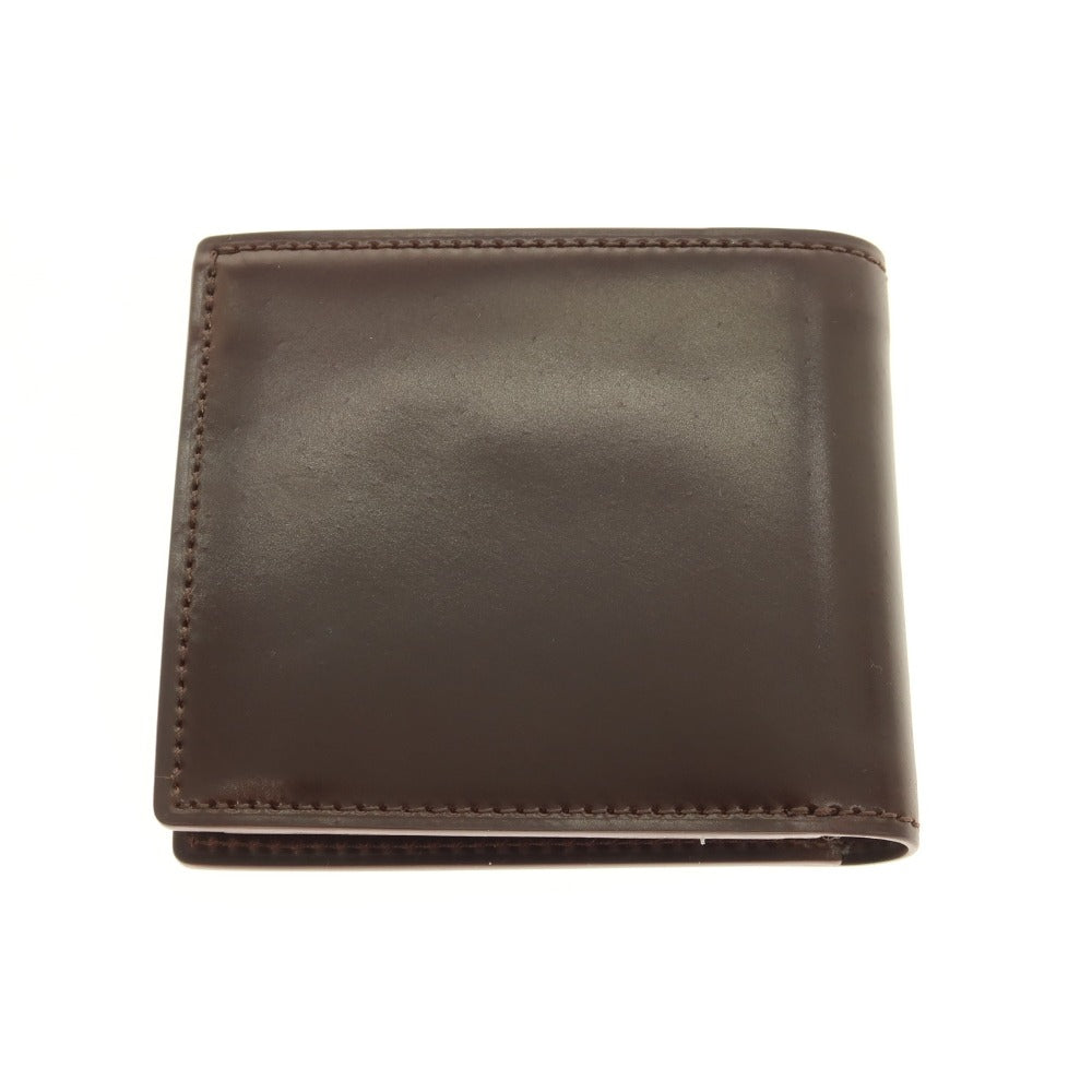 【中古】ガンゾ GANZO シェルコードバン 二つ折り財布 バーガンディ【 状態ランクA 】【 メンズ 】