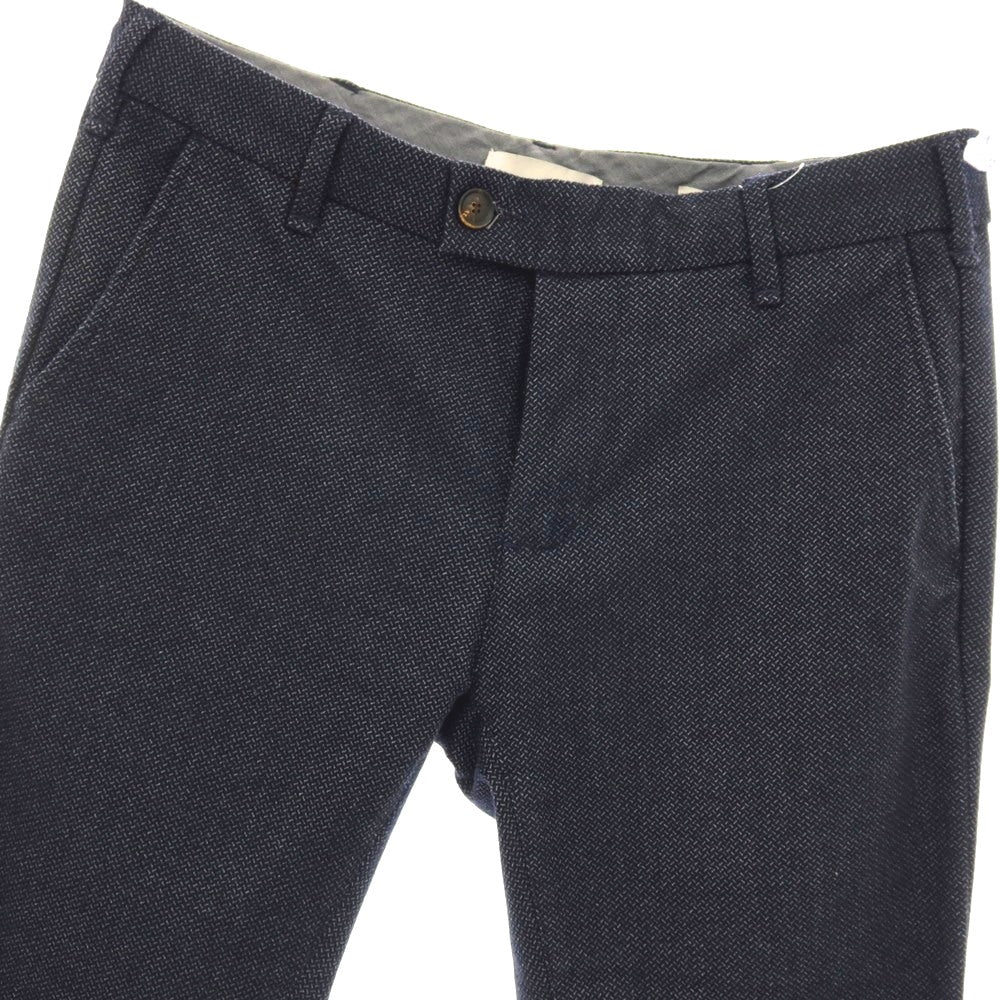 【中古】ミース MYTHS COLORED CHAIN ストレッチ ポリエステルレーヨン カジュアルスラックスパンツ ネイビー【 46 】【 状態ランクB 】【 メンズ 】