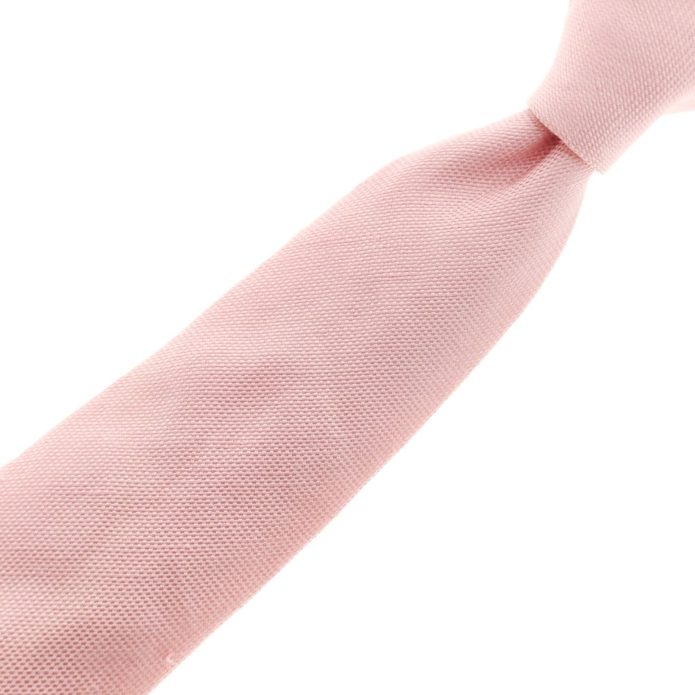 【中古】エリコフォルミコラ ERRICO FORMICOLA リネンシルク 無地ネクタイ ピンク【 状態ランクC 】【 メンズ 】