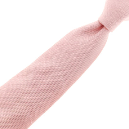 【中古】エリコフォルミコラ ERRICO FORMICOLA リネンシルク 無地ネクタイ ピンク【 状態ランクC 】【 メンズ 】