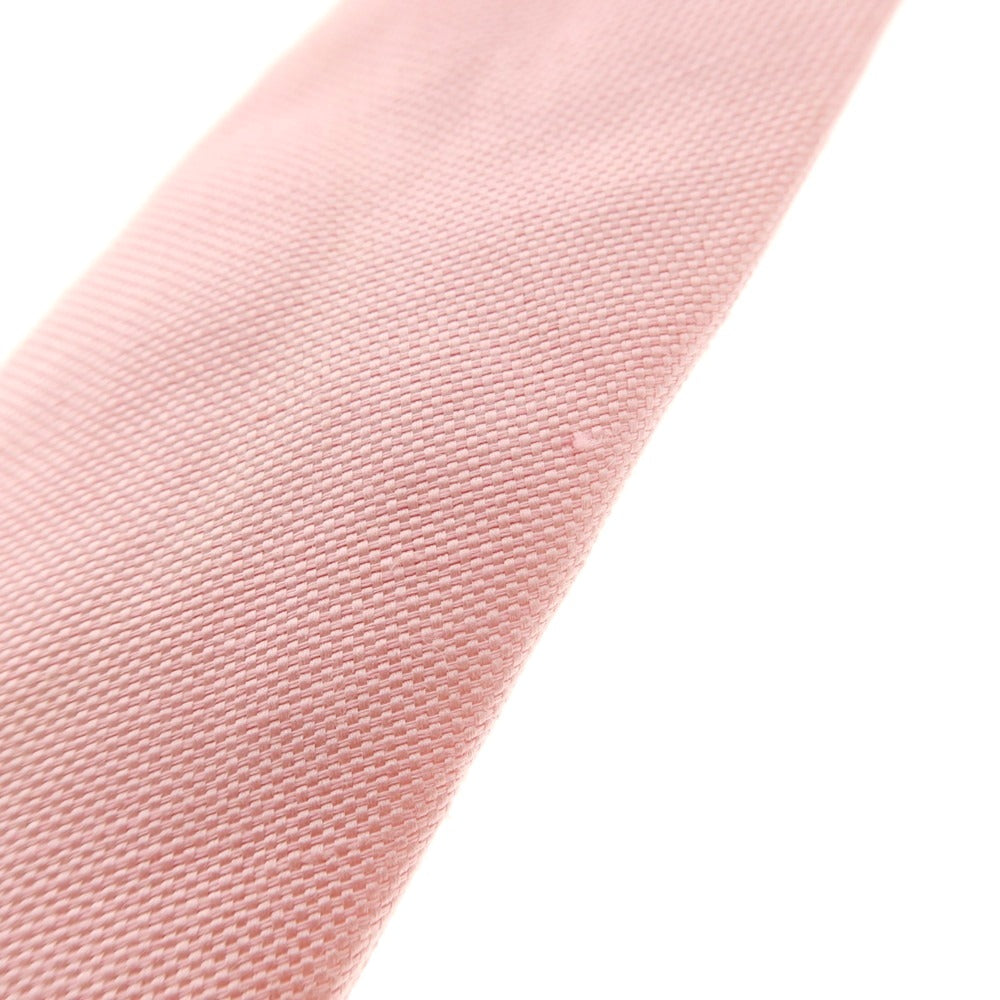 【中古】エリコフォルミコラ ERRICO FORMICOLA リネンシルク 無地ネクタイ ピンク【 状態ランクC 】【 メンズ 】