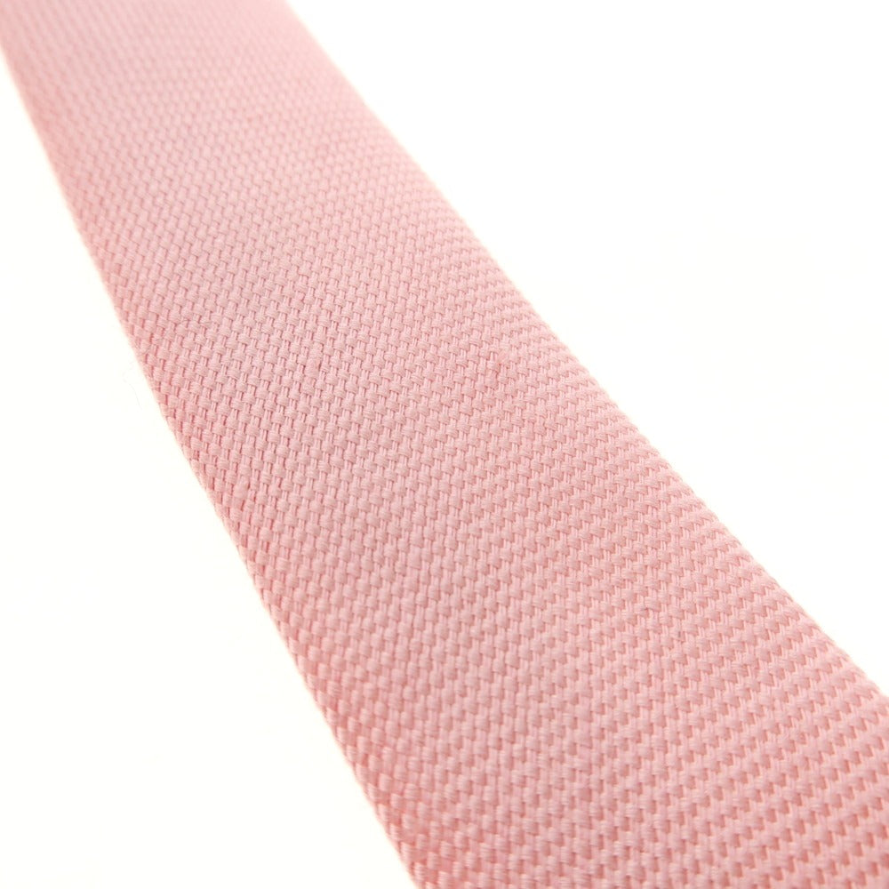 【中古】エリコフォルミコラ ERRICO FORMICOLA リネンシルク 無地ネクタイ ピンク【 状態ランクC 】【 メンズ 】