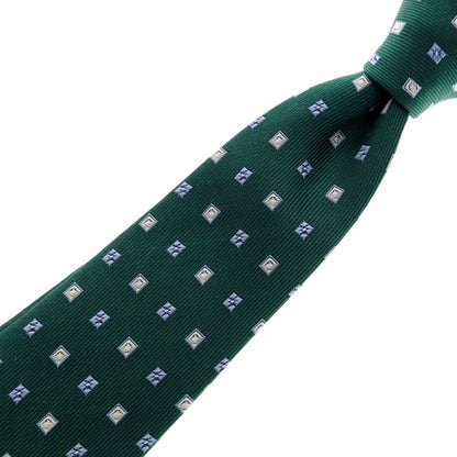 【中古】フランコ スパダ Franco Spada シルク 小紋柄ネクタイ グリーン【 状態ランクB 】【 メンズ 】