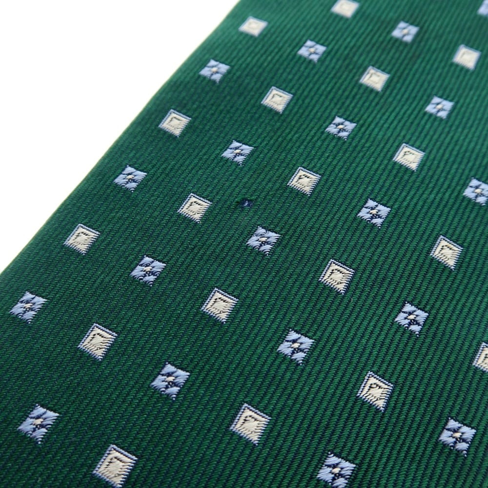 【中古】フランコ スパダ Franco Spada シルク 小紋柄ネクタイ グリーン【 状態ランクB 】【 メンズ 】