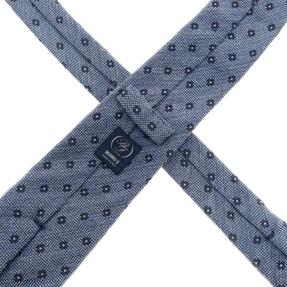 【中古】ビームスエフ BEAMS F シルク 小紋柄ネクタイ ライトネイビー【 状態ランクB 】【 メンズ 】