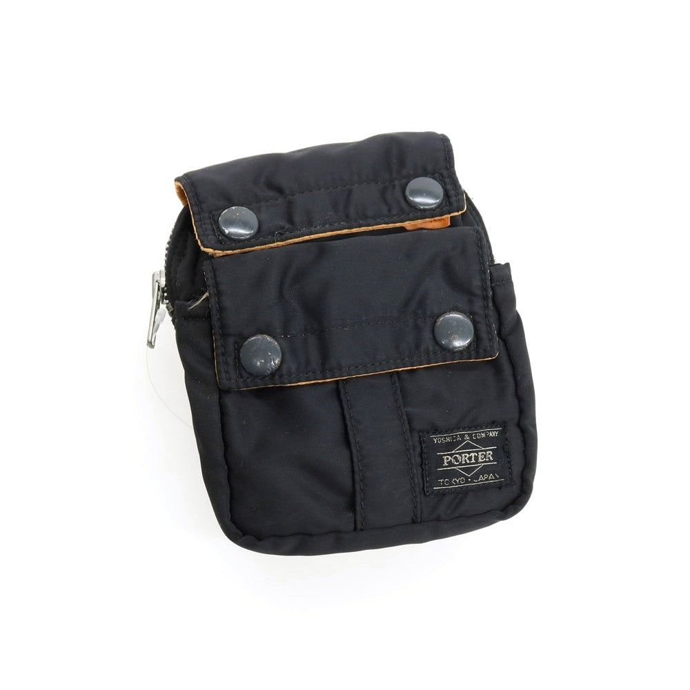 【中古】ポーター PORTER BEAMS別注 ナイロン系 ポーチ ブラックxオレンジ【 状態ランクC 】【 メンズ 】