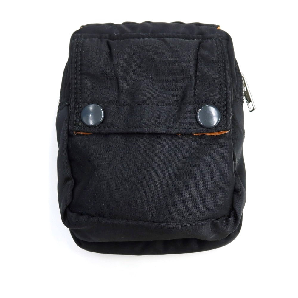 【中古】ポーター PORTER BEAMS別注 ナイロン系 ポーチ ブラックxオレンジ【 状態ランクC 】【 メンズ 】