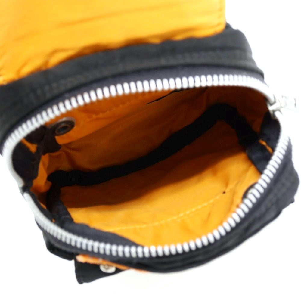【中古】ポーター PORTER BEAMS別注 ナイロン系 ポーチ ブラックxオレンジ【 状態ランクC 】【 メンズ 】