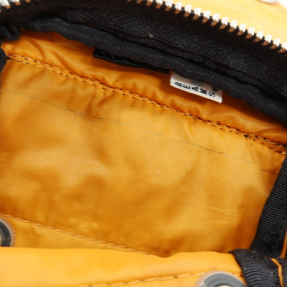【中古】ポーター PORTER BEAMS別注 ナイロン系 ポーチ ブラックxオレンジ【 状態ランクC 】【 メンズ 】